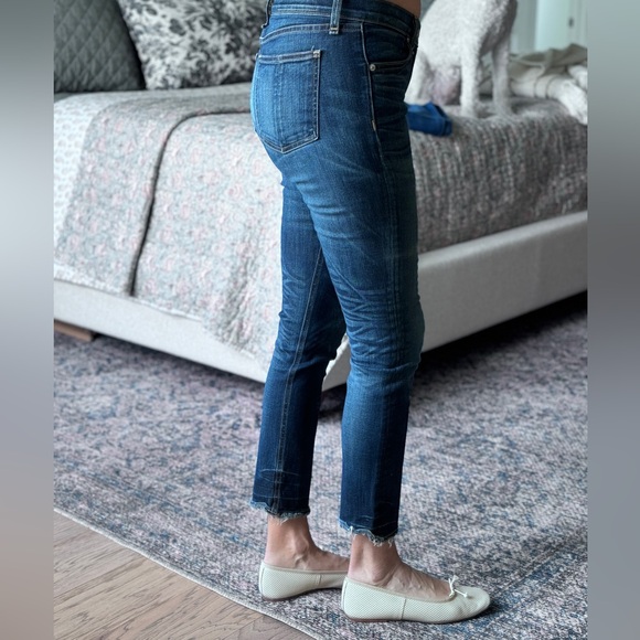 RAG & BONE Crop Jean 9” Rise Frayed Hem Size 29 - Picture 3 of 7